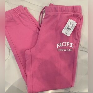 BRAND NEW Medium PacSun Sweatpants in Pink